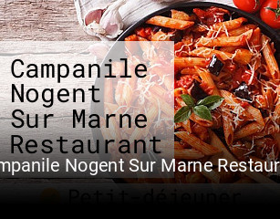 Campanile Nogent Sur Marne Restaurant réservation de table