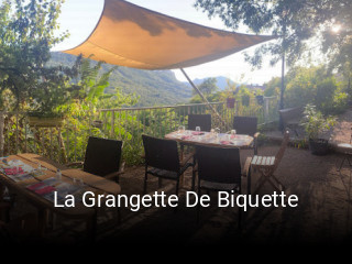 La Grangette De Biquette réservation