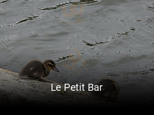 Le Petit Bar réservation en ligne