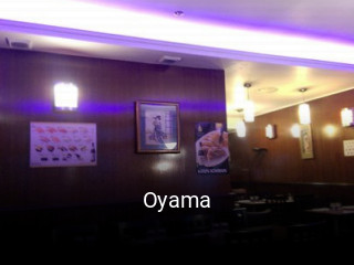 Oyama réservation de table