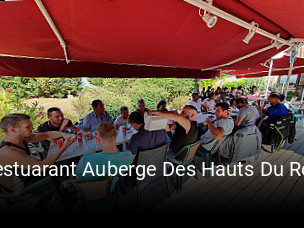 Restuarant Auberge Des Hauts Du Roy réservation de table