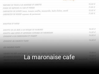 La maronaise cafe réservation en ligne