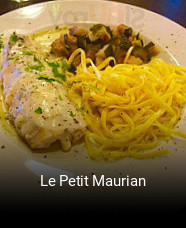 Le Petit Maurian réservation de table