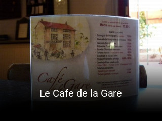 Le Cafe de la Gare réservation en ligne