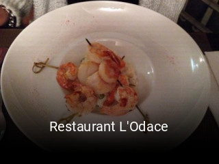 Restaurant L'Odace réservation en ligne