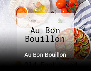 Au Bon Bouillon réservation de table