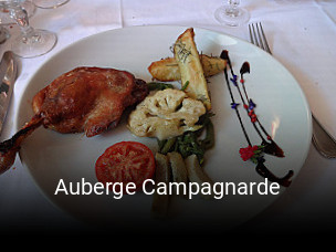 Auberge Campagnarde réservation de table