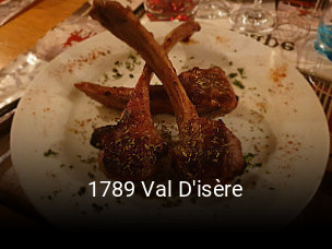1789 Val D'isère réservation de table