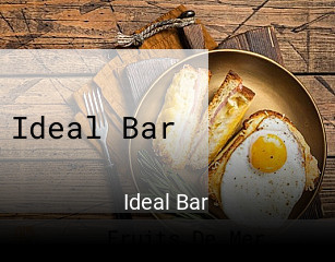 Réserver une table chez Ideal Bar maintenant