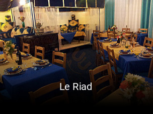 Le Riad réservation de table