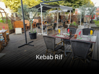 Réserver une table chez Kebab Rif maintenant