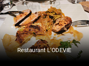 Restaurant L'ODEVIE réservation en ligne