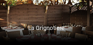 La Grignotiere réservation