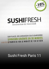 Réserver une table chez Sushi Fresh Paris 11 maintenant
