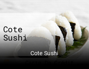 Réserver une table chez Cote Sushi maintenant