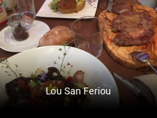 Lou San Feriou réservation de table