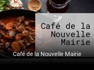 Café de la Nouvelle Mairie réservation de table