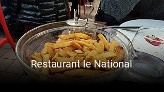 Restaurant le National réservation