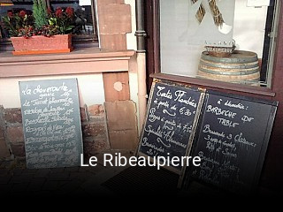 Le Ribeaupierre réservation de table