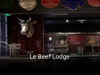 Réserver une table chez Le Beef Lodge maintenant