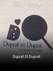 Réserver une table chez Duprat Et Duprat maintenant