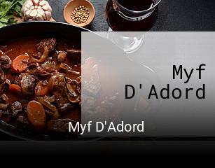 Myf D'Adord réservation de table