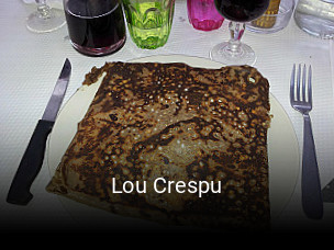 Réserver une table chez Lou Crespu maintenant