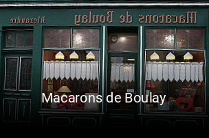 Macarons de Boulay réservation de table