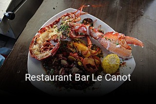 Restaurant Bar Le Canot réservation de table