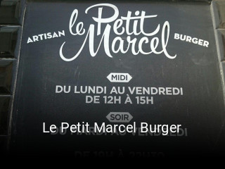 Réserver une table chez Le Petit Marcel Burger maintenant