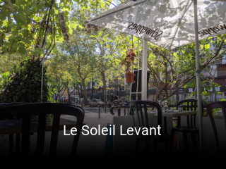 Le Soleil Levant réservation de table
