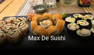 Max De Sushi réservation en ligne