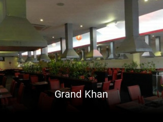 Grand Khan réservation de table