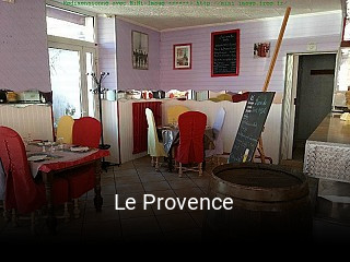 Réserver une table chez Le Provence maintenant