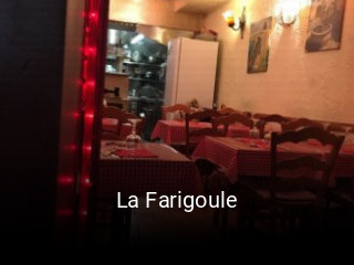 Réserver une table chez La Farigoule maintenant
