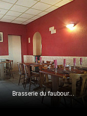 Réserver une table chez Brasserie du faubourg maintenant