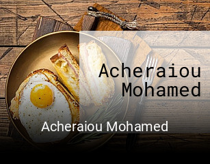 Réserver une table chez Acheraiou Mohamed maintenant