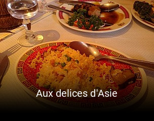Réserver une table chez Aux delices d'Asie maintenant