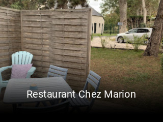 Réserver une table chez Restaurant Chez Marion maintenant
