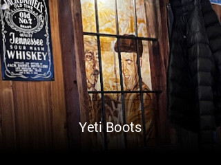 Yeti Boots réservation de table
