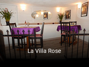 La Villa Rose réservation de table