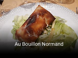Réserver une table chez Au Bouillon Normand maintenant