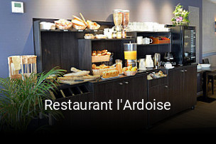 Restaurant l'Ardoise réservation de table
