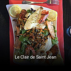 Le Clair de Saint Jean réservation de table