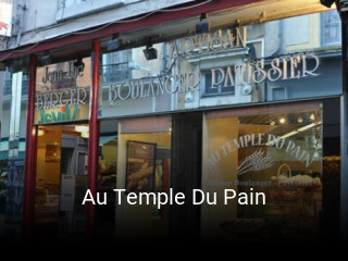 Au Temple Du Pain réservation en ligne