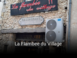 La Flambee du Village réservation