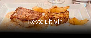 Resto Dit Vin réservation