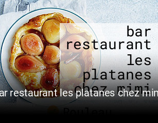 bar restaurant les platanes chez mimi réservation en ligne