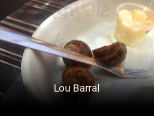 Lou Barral réservation de table