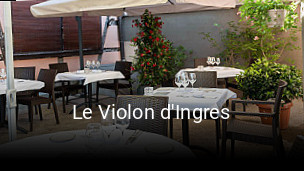 Le Violon d'Ingres réservation de table